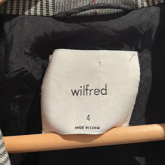 🎀 Wilfred Margaux long plaid blazer peak lapel  4 Aritzia oversized - Picture 10 of 13